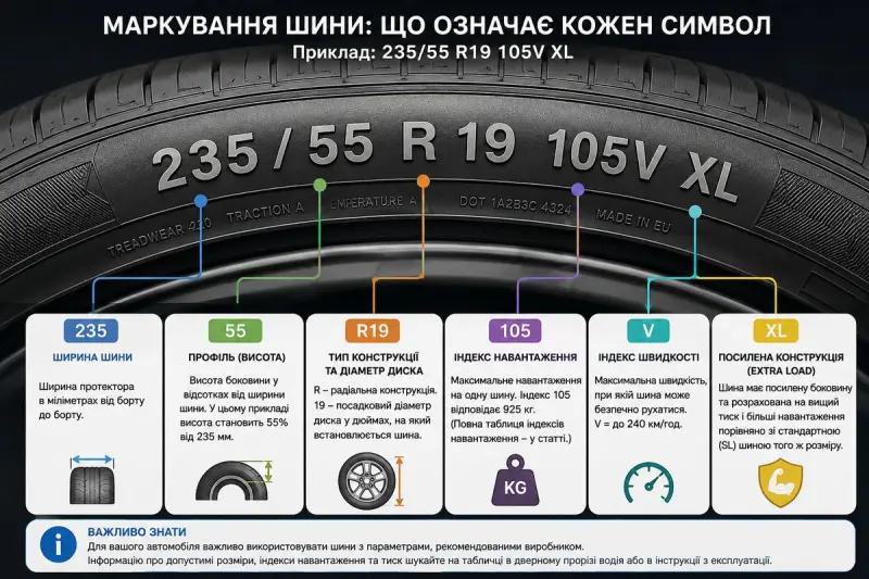 Индекс нагрузки и XL разница