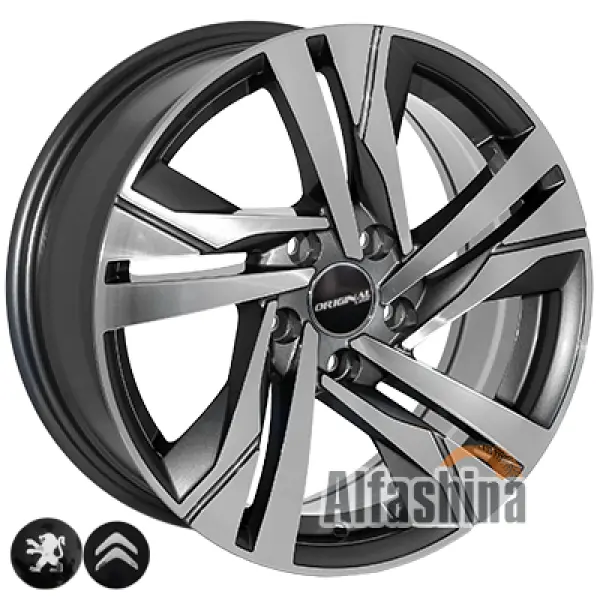 Zorat Wheels BK5543 7x16 5x108 ET38 DIA65.1 GP