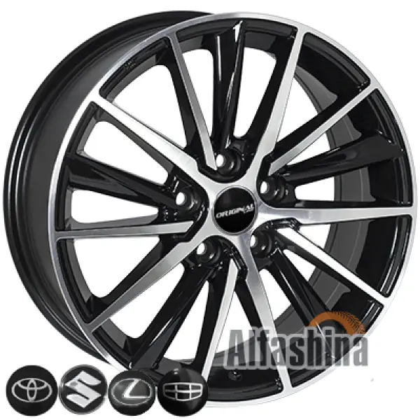 Zorat Wheels BK5809 7x17 5x114.3 ET40 DIA60.1 BP