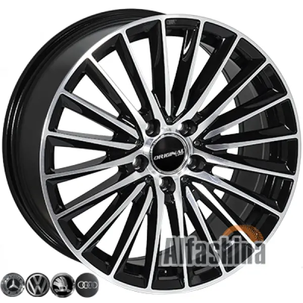 Zorat Wheels BK5909 7.5x17 5x112 ET40 DIA66.6 BP