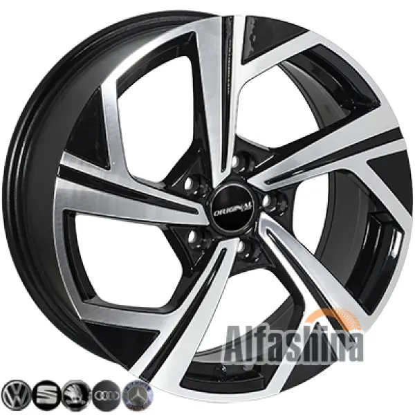 Zorat Wheels BK5851 7.5x17 5x112 ET45 DIA66.6 BP