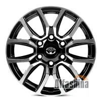 Replica TY3131 7.5x17 6x139.7 ET25 DIA106.1 BMF
