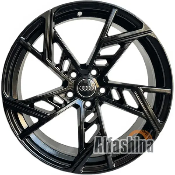 Replica H3207F 9x20 5x112 ET30 DIA66.45 Black