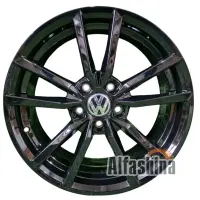 Replica 664 7.5x17 5x112 ET45 DIA57.1 Black