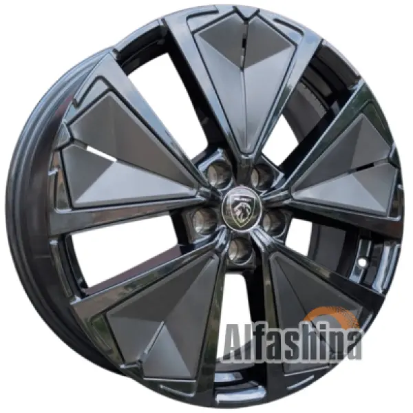 Peugeot OEM 98458370XY 7.5x19 5x108 ET46 DIA65.1 Black