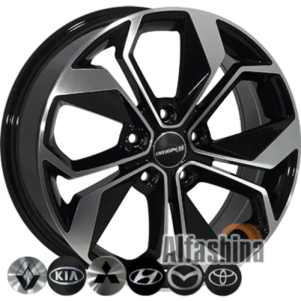 Zorat Wheels BK5168 7x17 5x114.3 ET45 DIA67.1 BP