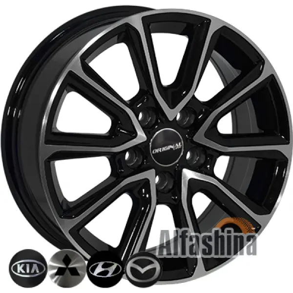 Zorat Wheels BK5344 6.5x16 5x114.3 ET35 DIA67.1 BP