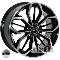 Zorat Wheels BK5433 7.5x17 5x108 ET50 DIA63.4 BP