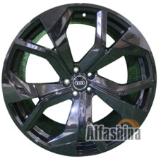 Replica Audi 6109 9.5x22 5x112 ET30 DIA66.45 Black