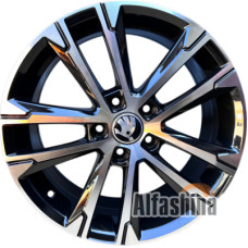 Replica 7056 7x17 5x112 ET49 DIA57.1 Black