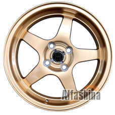 Koko FF125 7x15 4x100 ET35 DIA73.1 Gold