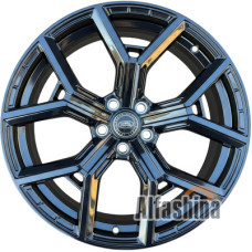 Replica H892D 9.5x21 5x120 ET49 DIA72.6 Black