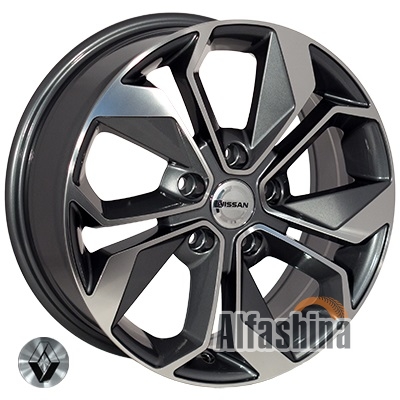 Zorat Wheels BK5168 6.5x16 5x114.3 ET45 DIA66.1 GP